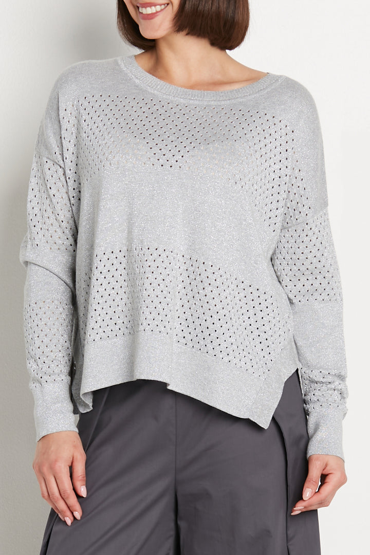 Pima Cotton Glitterie Crewneck Sweater