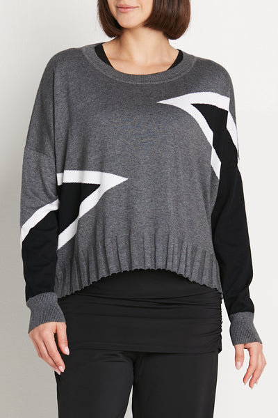 Planet By Lauren G - SHABBY CHIC CREWNECK SWEATER FINAL SALE ITEM