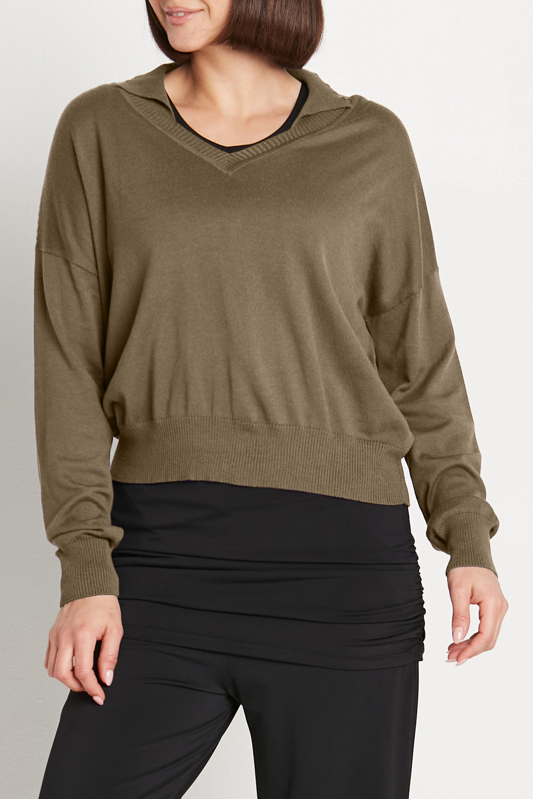 Pima Cotton Preppy V Neck Sweater