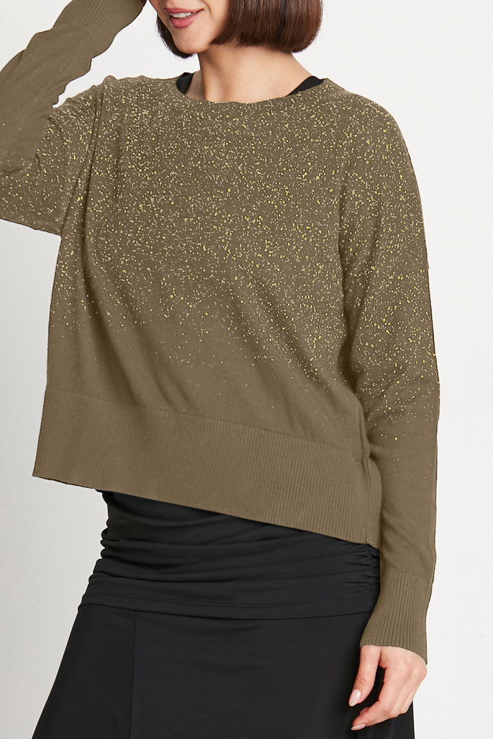 Pima Cotton Confetti Crewneck Sweater