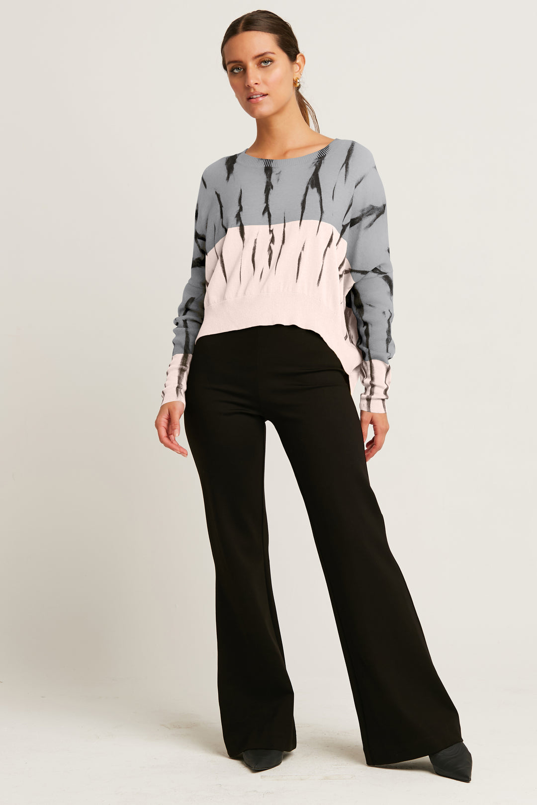 Pima Cotton Let it Bleed Crewneck Sweater