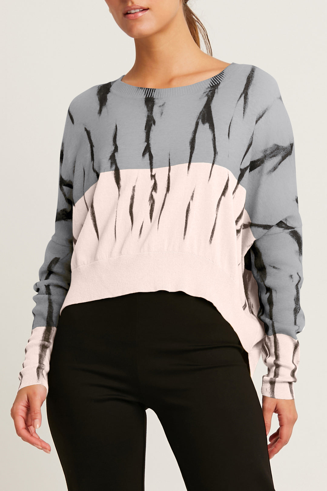 Pima Cotton Let it Bleed Crewneck Sweater