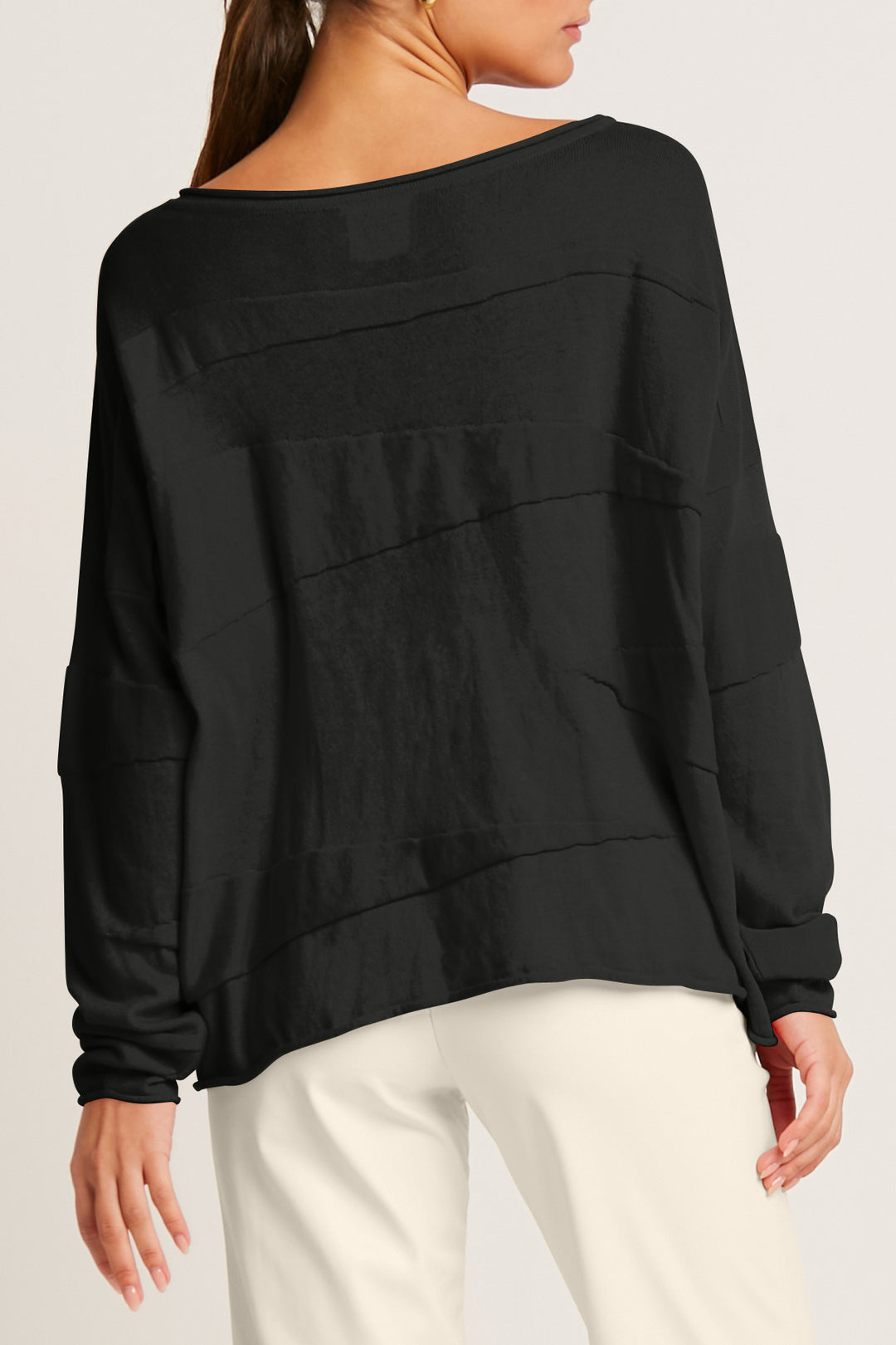 Pima Cotton Zig Zag Crewneck Sweater