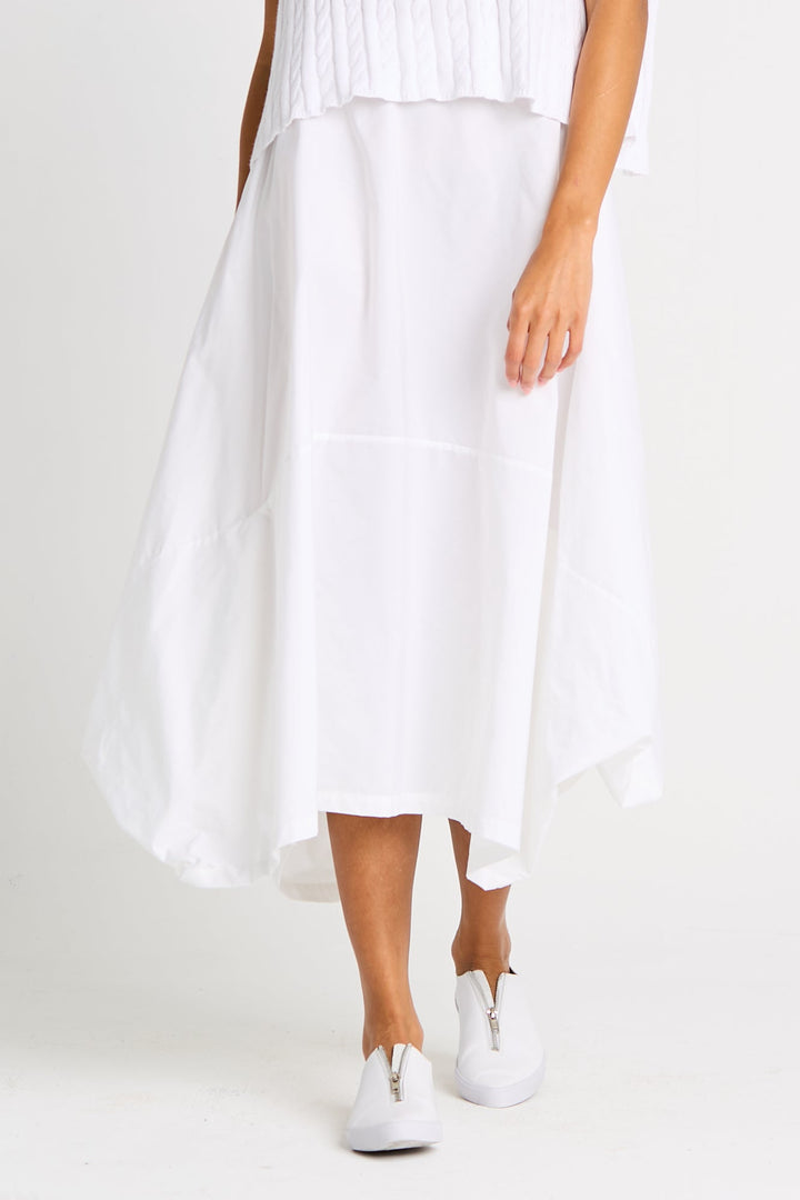 Nylon Signature Architectural Skirt