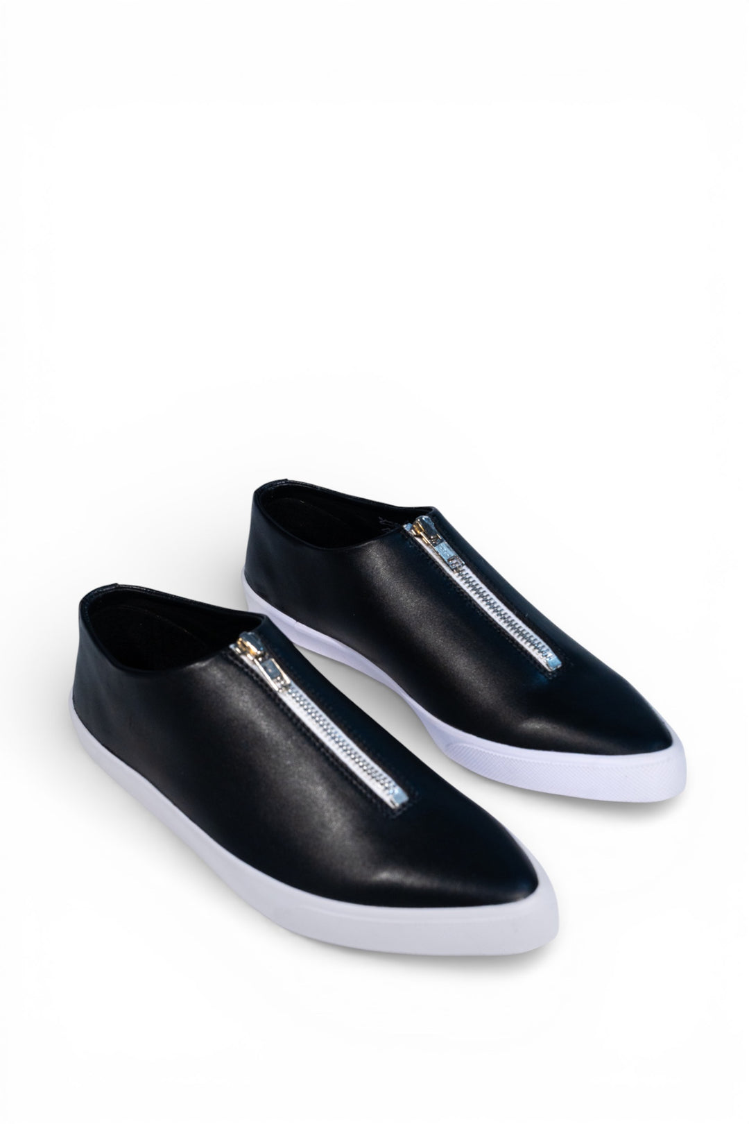 Zipped Up Sneakers - Black