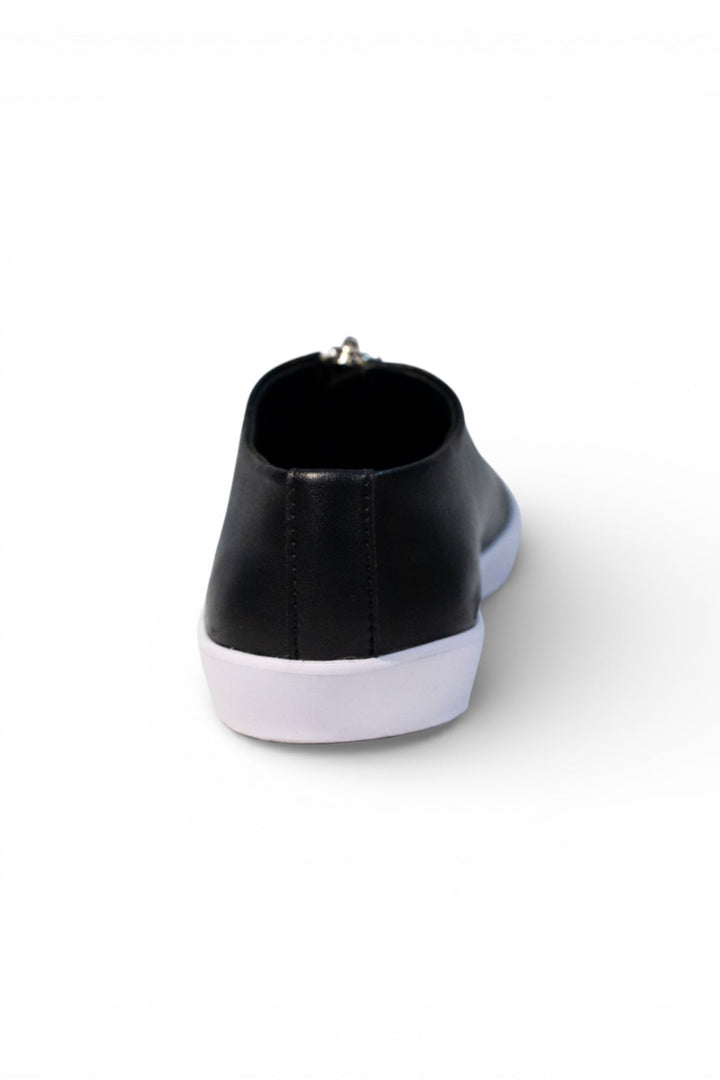 Zipped Up Sneakers - Black