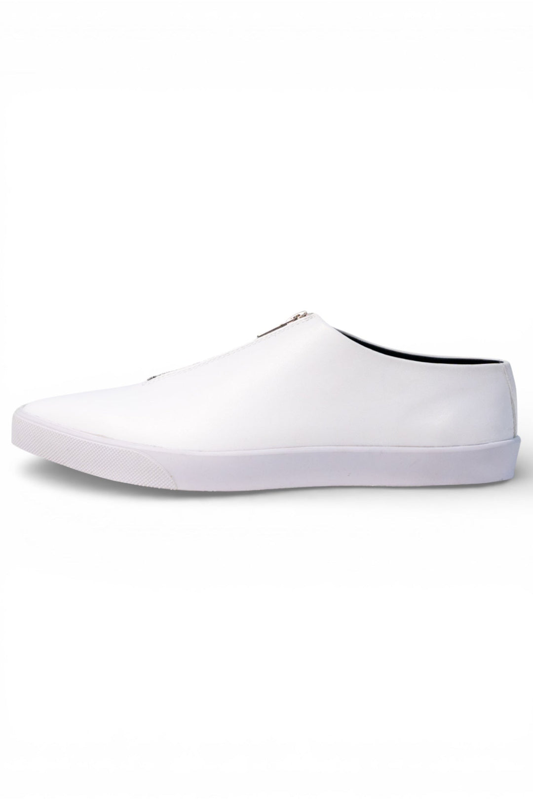 Zipped Up Sneakers - White