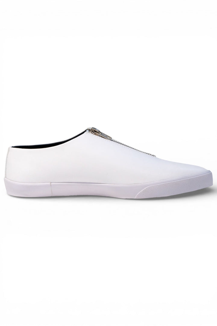 Zipped Up Sneakers - White