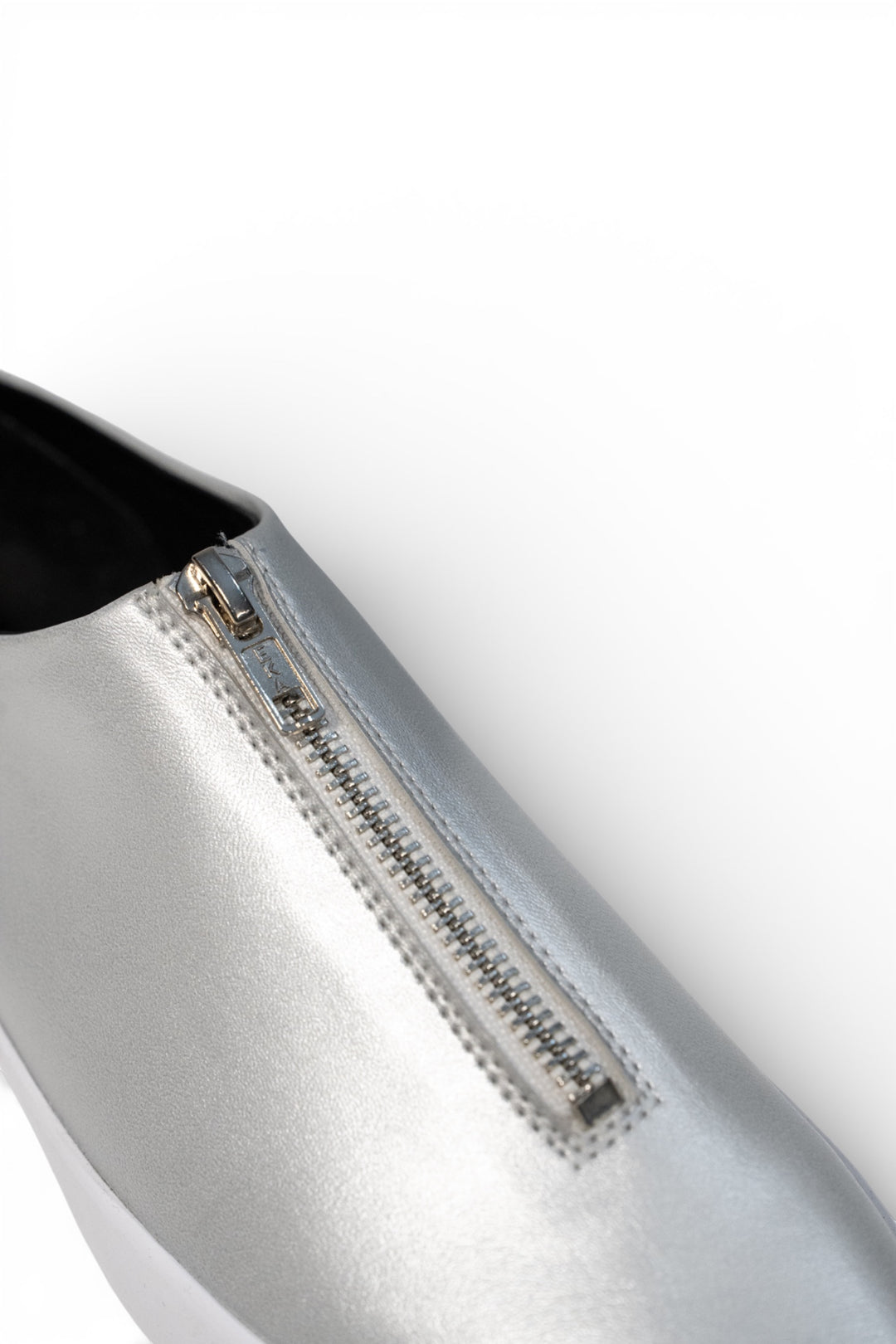 Zipped Up Sneakers - Silver