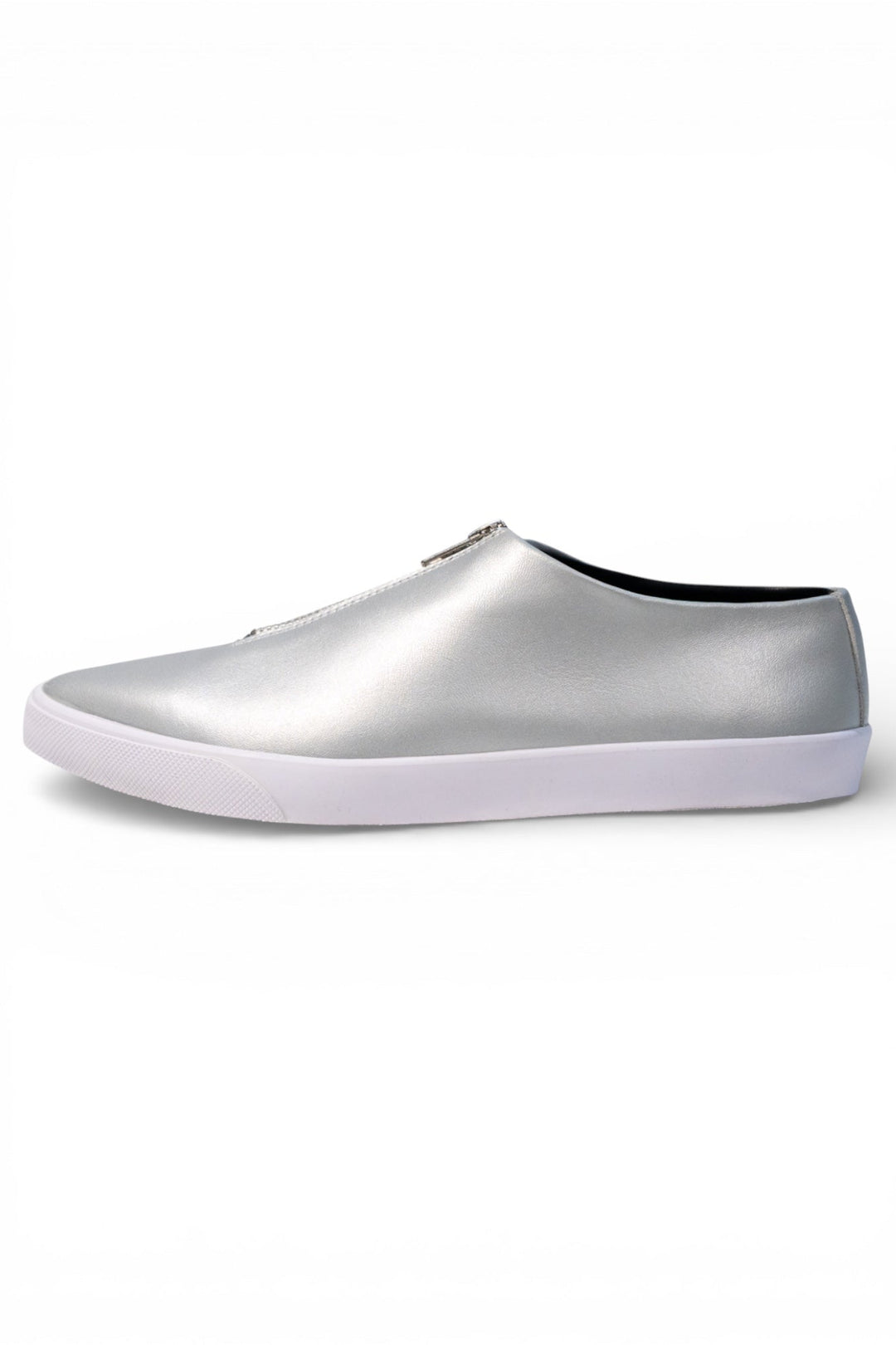 Zipped Up Sneakers - Silver