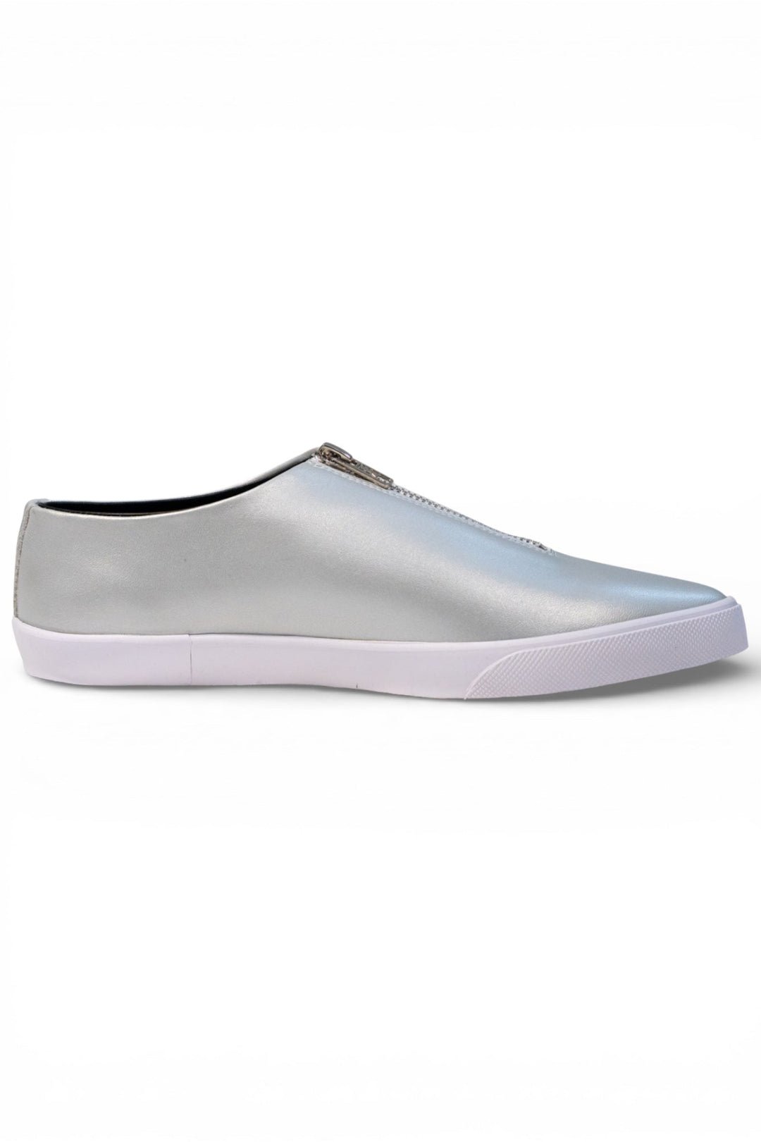 Zipped Up Sneakers - Silver