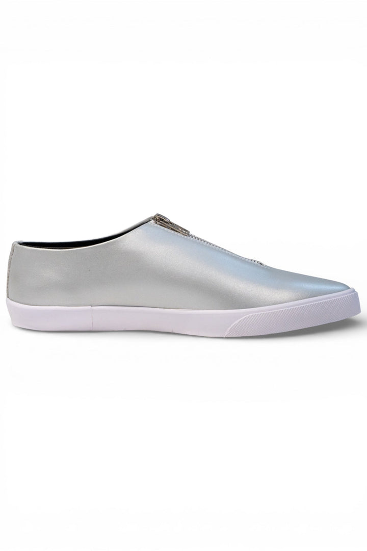 Zipped Up Sneakers - Silver
