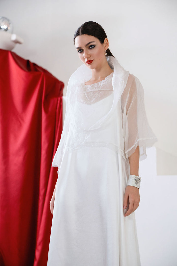 Holiday Sateen Slip Dress