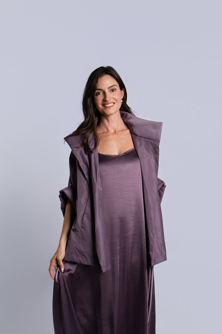 Nylon Chic Cape - Amethyst