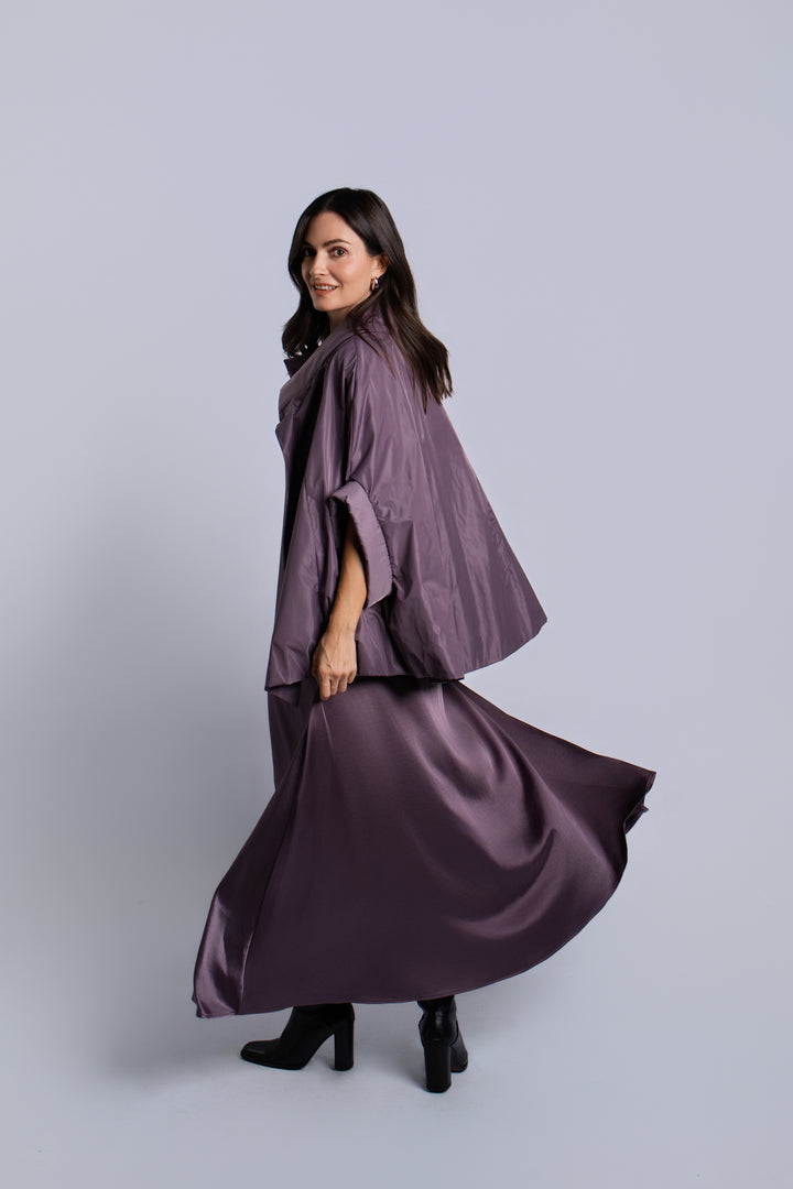Nylon Chic Cape - Amethyst