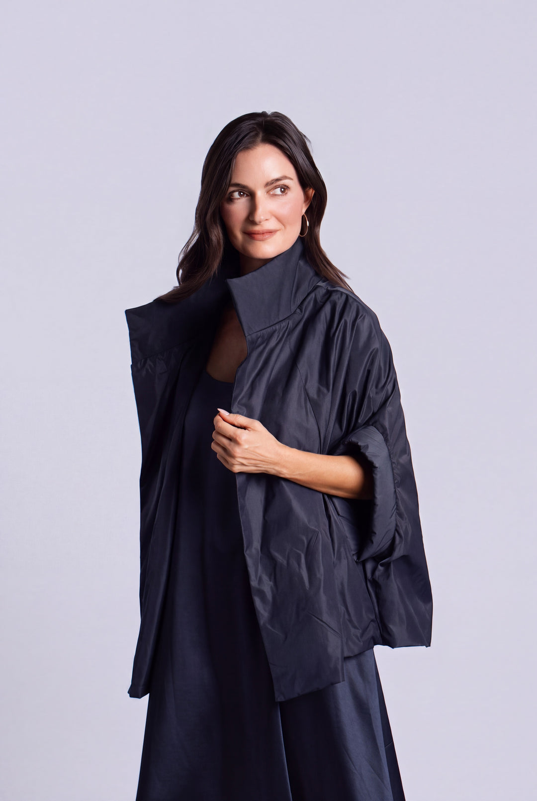 Nylon Chic Cape - Midnight