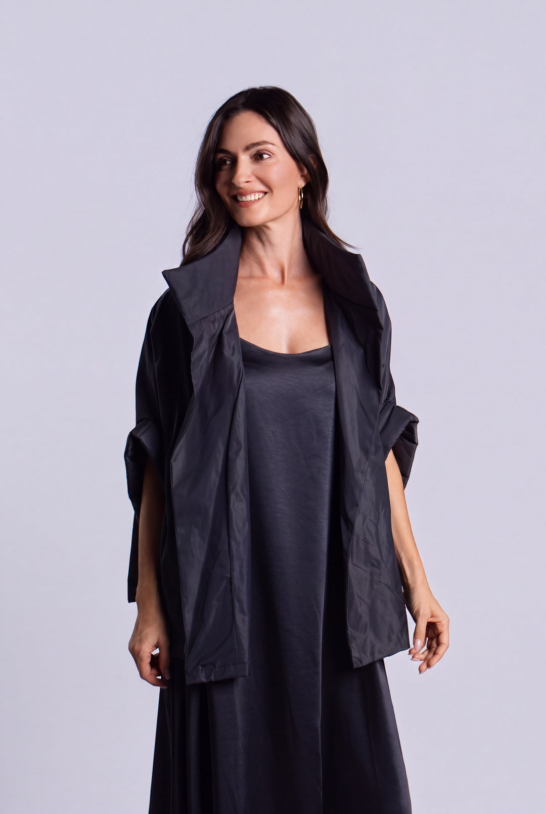 Nylon Chic Cape - Midnight