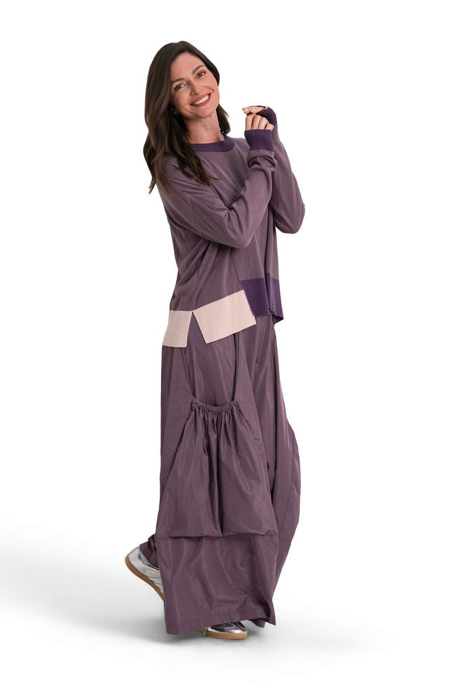 Nylon Big Pocket Pants - Amethyst