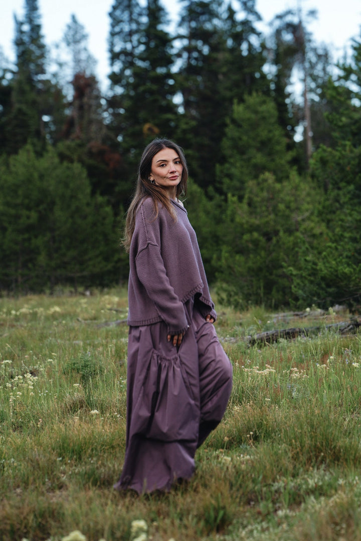 Nylon Big Pocket Pants - Amethyst