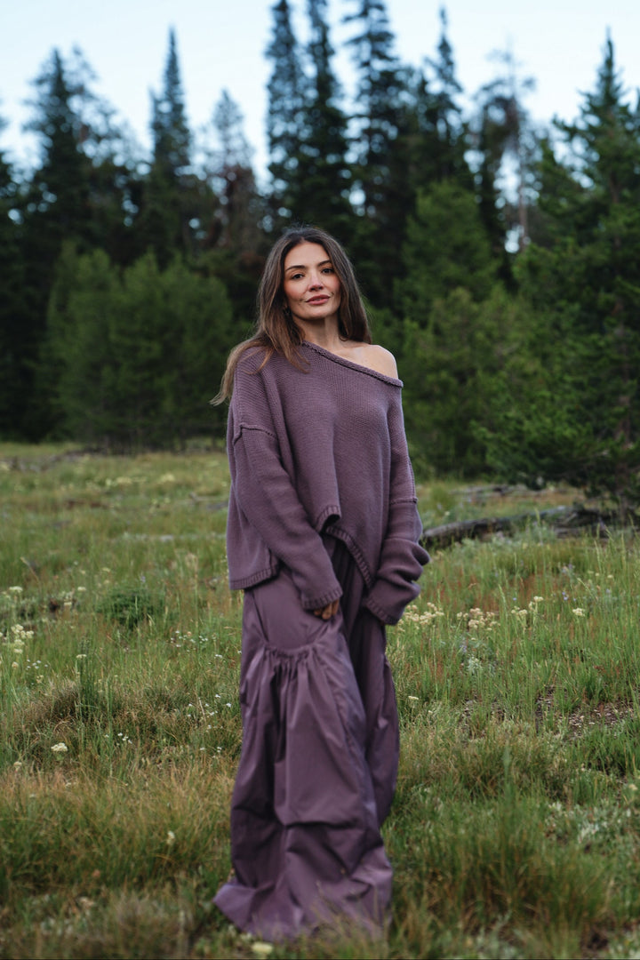 Nylon Big Pocket Pants - Amethyst