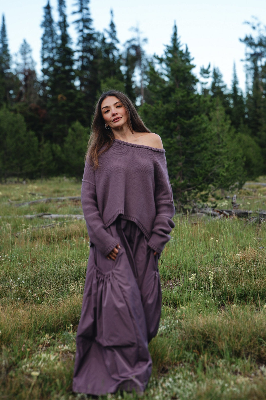 Nylon Big Pocket Pants - Amethyst