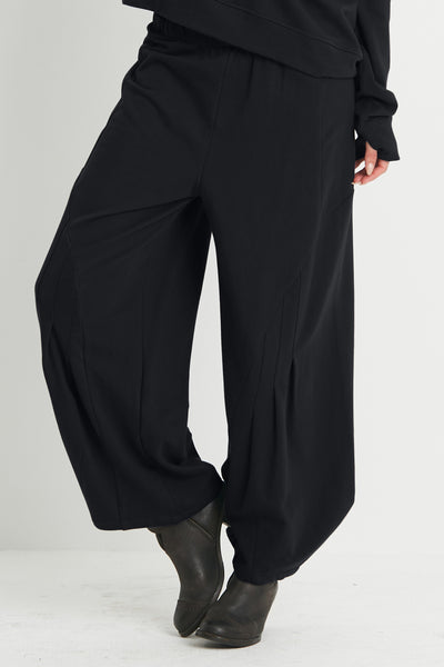 French Terry Pleat Bottom Pants
