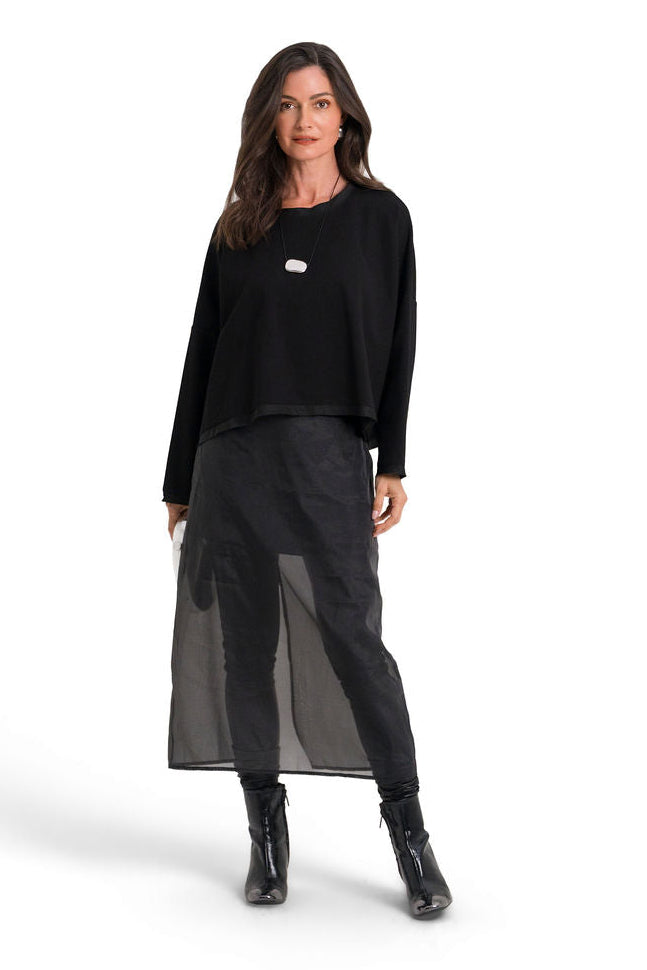 Scuba Luxury Boxy Tee - Black