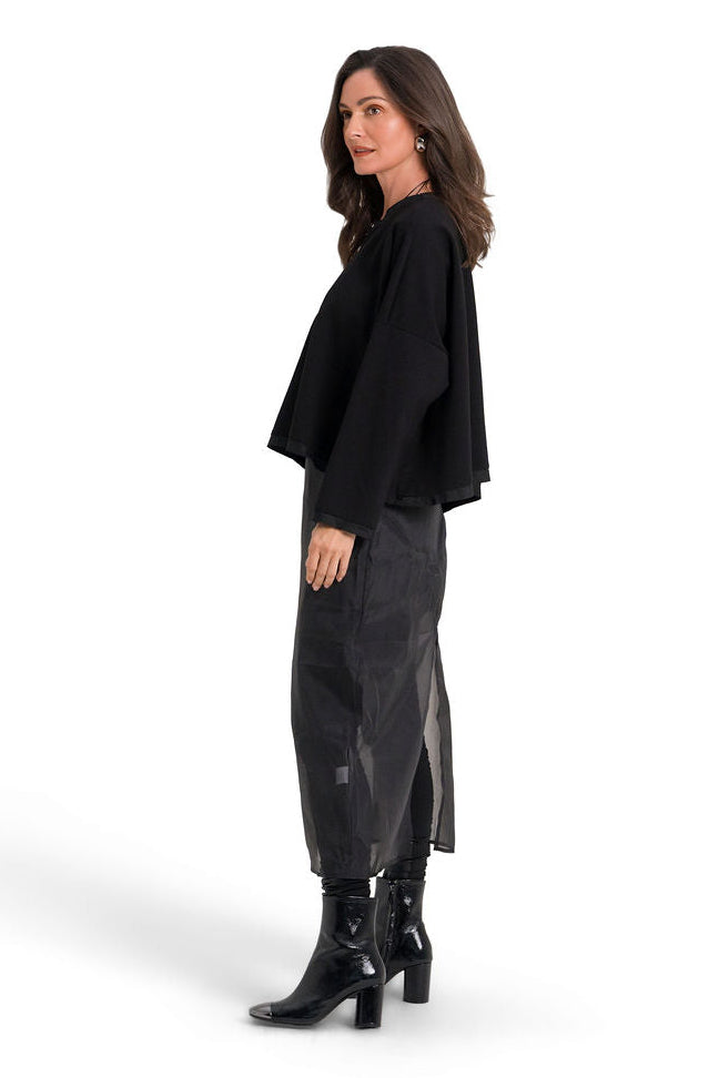 Scuba Luxury Boxy Tee - Black