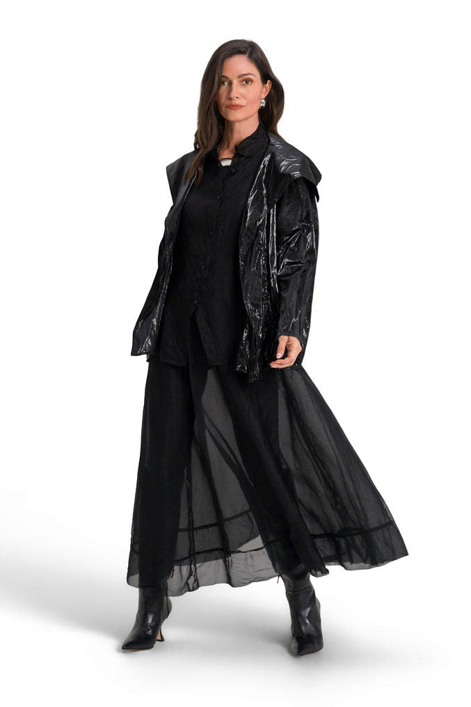 Organza Bubble Skirt - Black