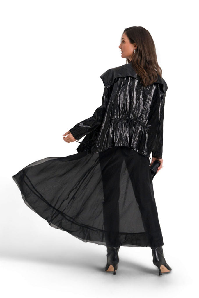 Organza Bubble Skirt - Black