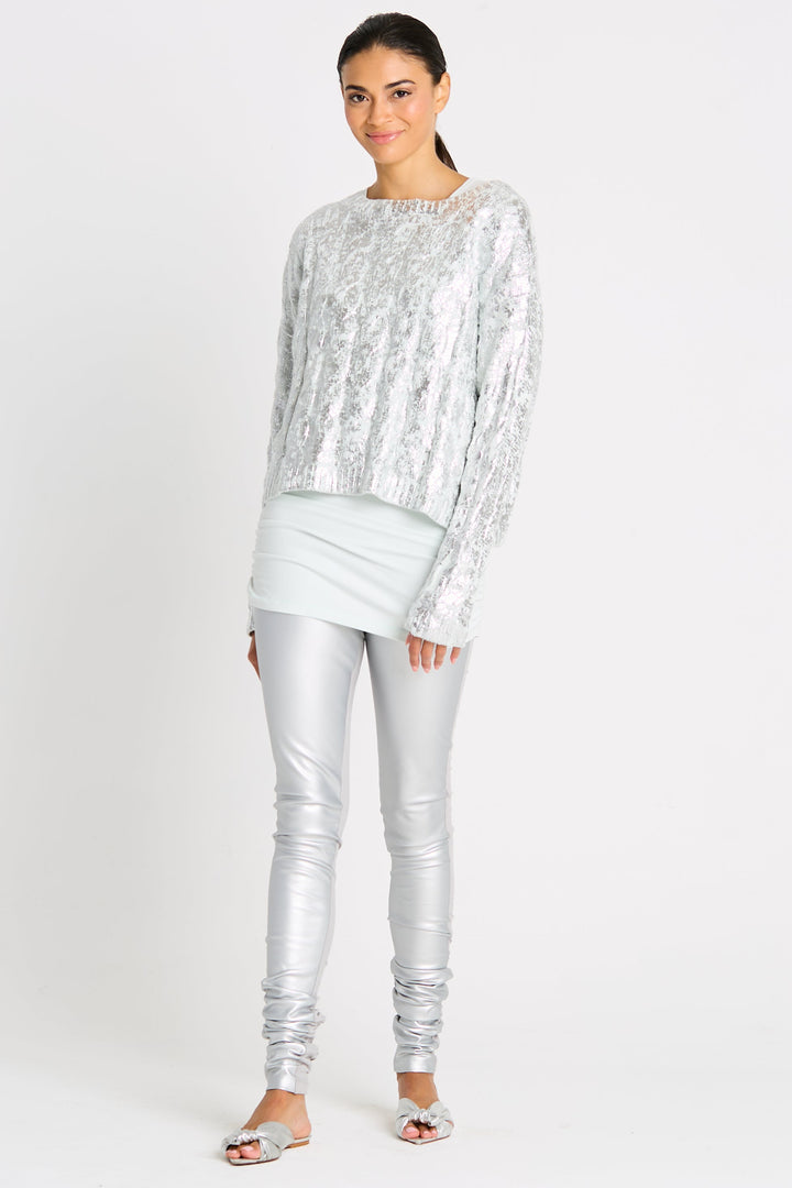 Holiday Vegan Leather Sexy Leggings