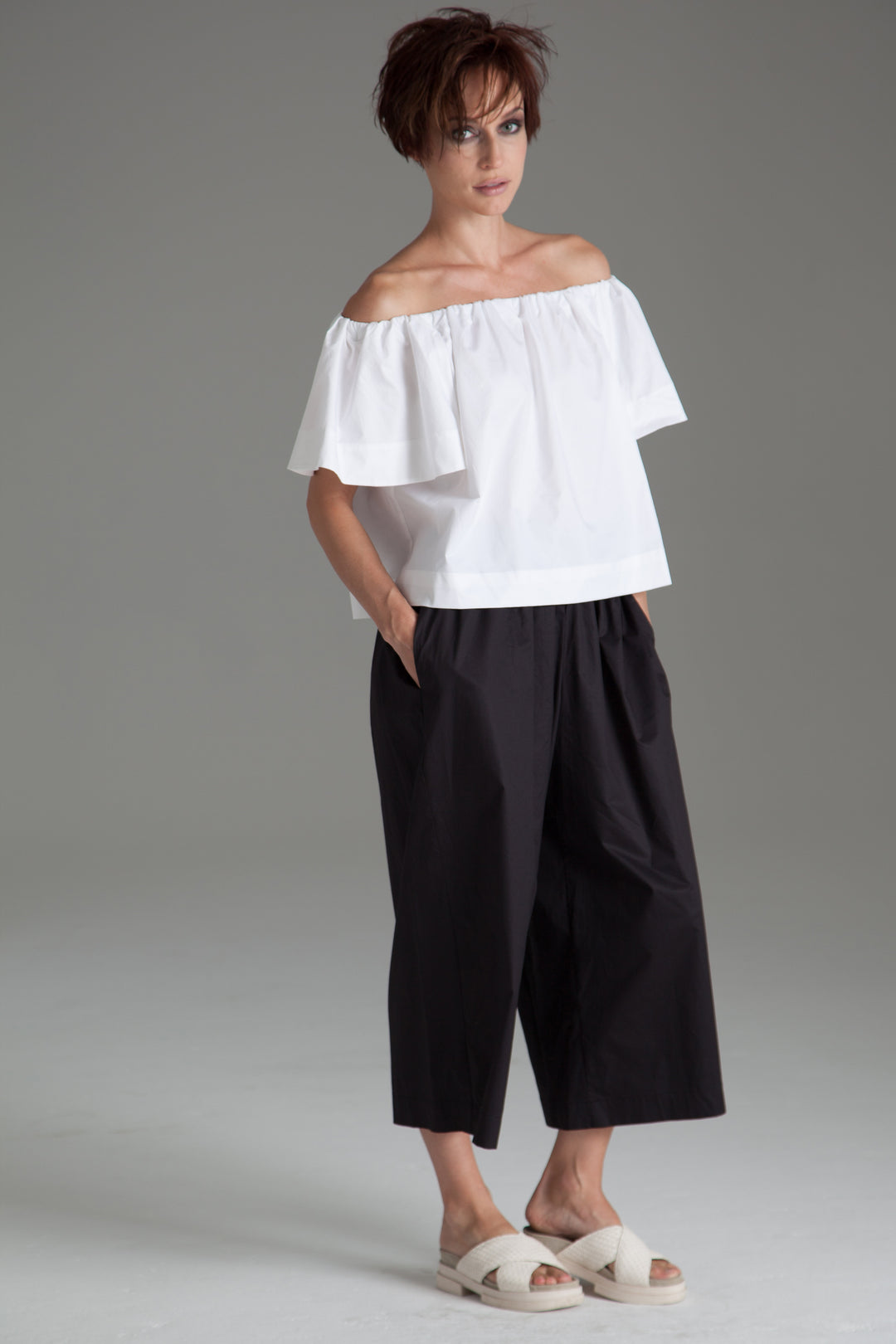 Cotton Crop Pants