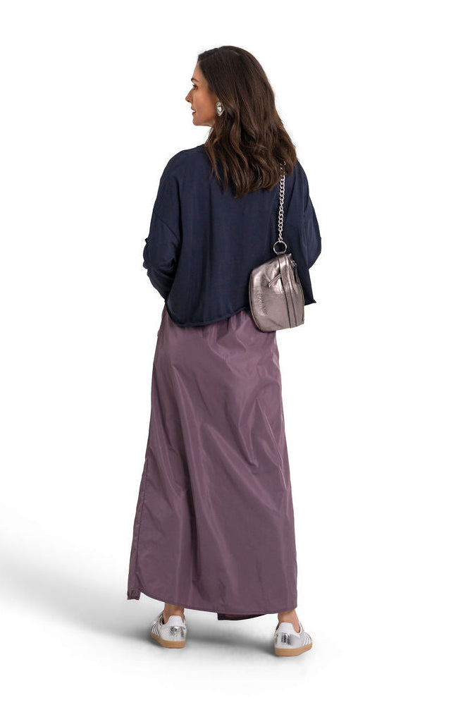 Nylon Wrap Skirt - Amethyst