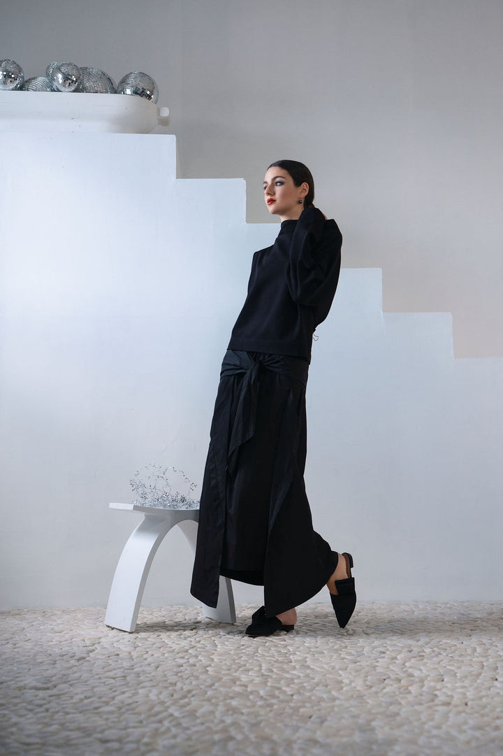 Holiday Nylon Wrap Skirt