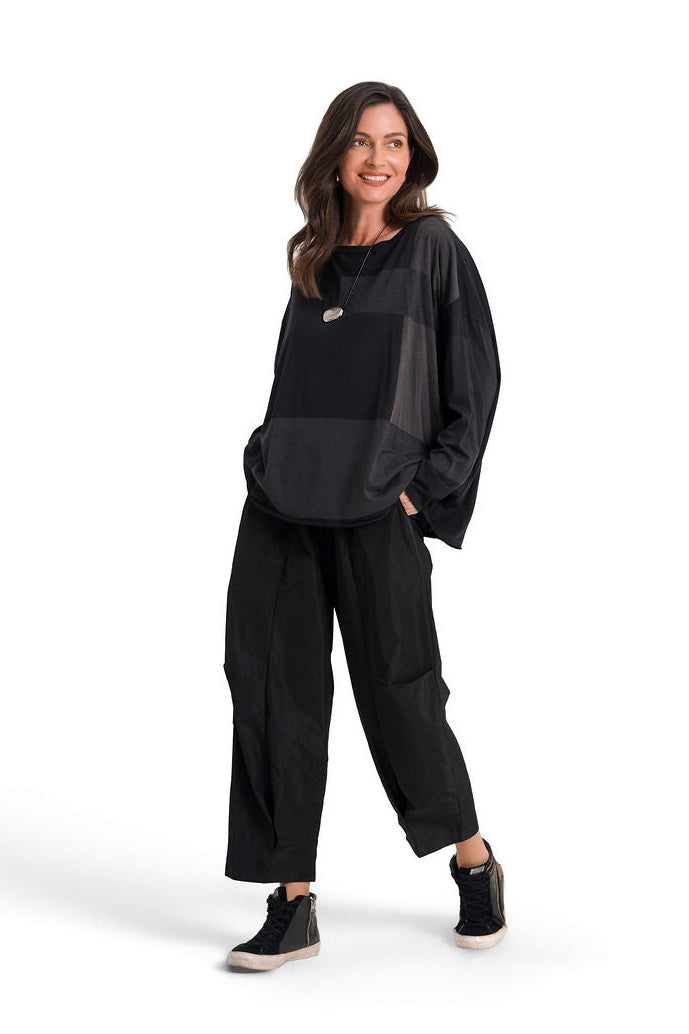 Nylon Parachute Pants - Black