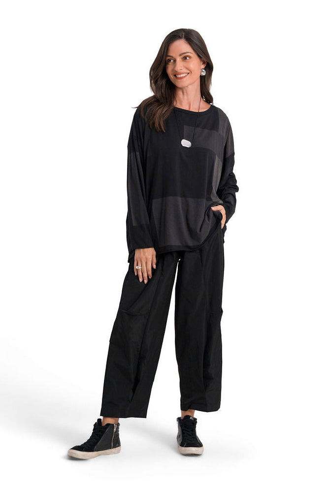 Nylon Parachute Pants - Black