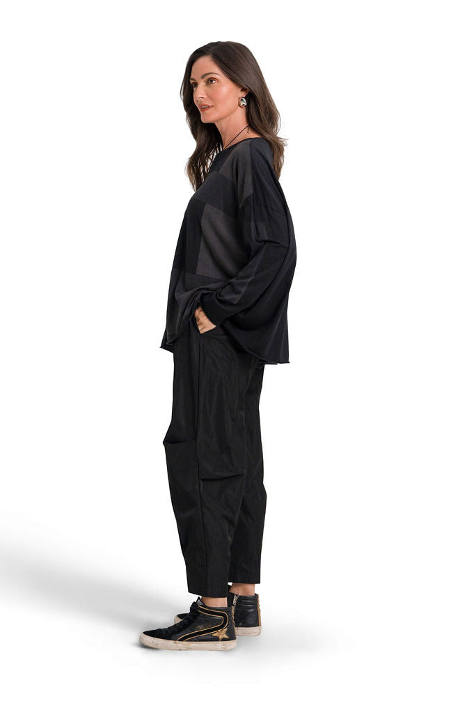 Nylon Parachute Pants - Black