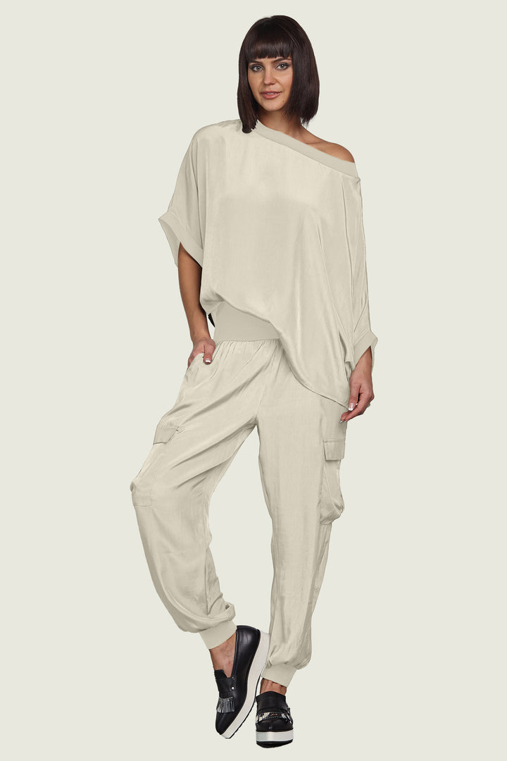 Washable Silk Cargo Pants