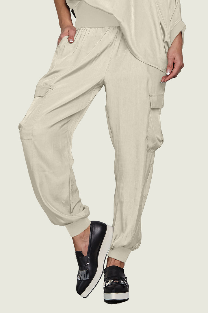 Washable Silk Cargo Pants