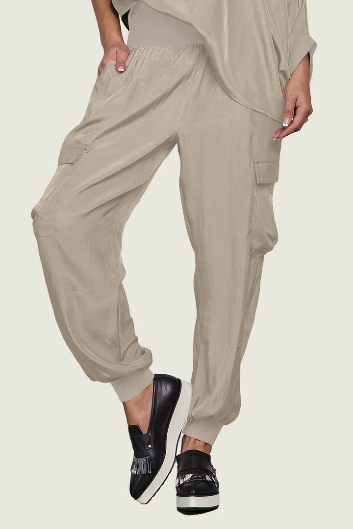 Washable Silk Cargo Pants