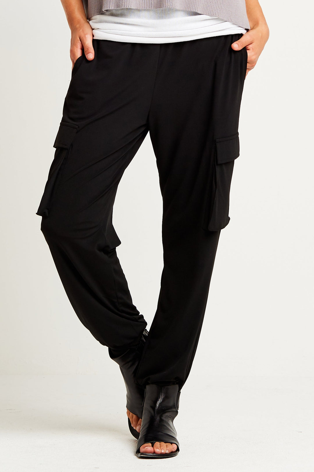 Matte Jersey Easy Cargo Pants