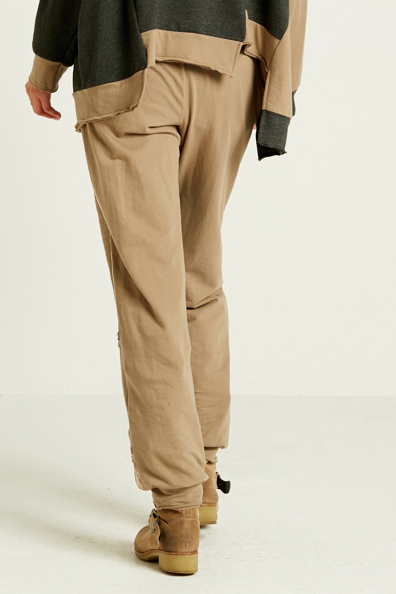 French Terry Patched Up Pant