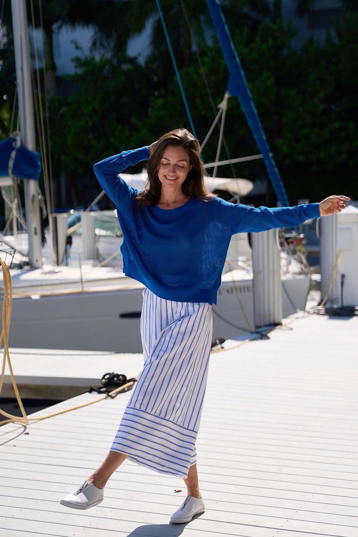 Pima Cotton Mini Seed Stitch - Royal