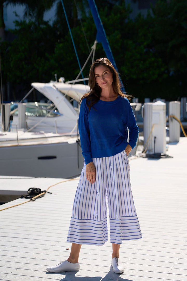 Pima Cotton Mini Seed Stitch - Royal