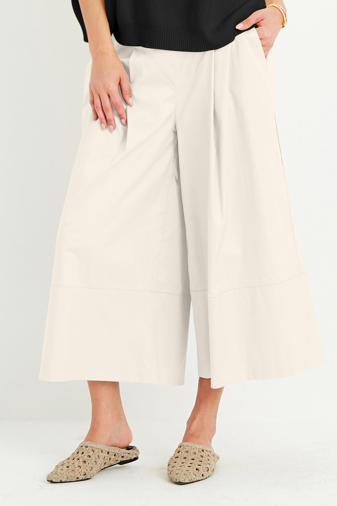 Cotton Gaucho Pants