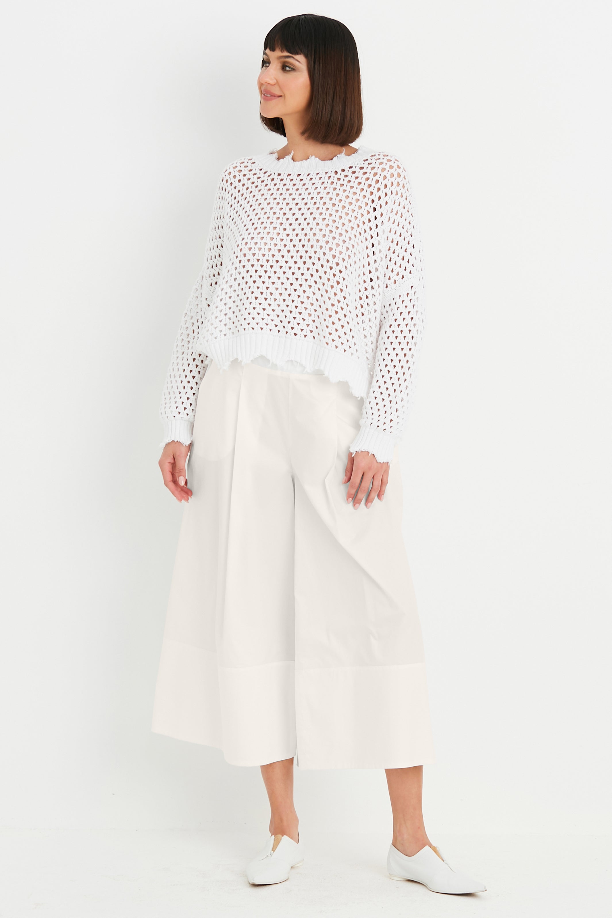 Pima Cotton Crop Gaucho Pants – PLANET by Lauren G