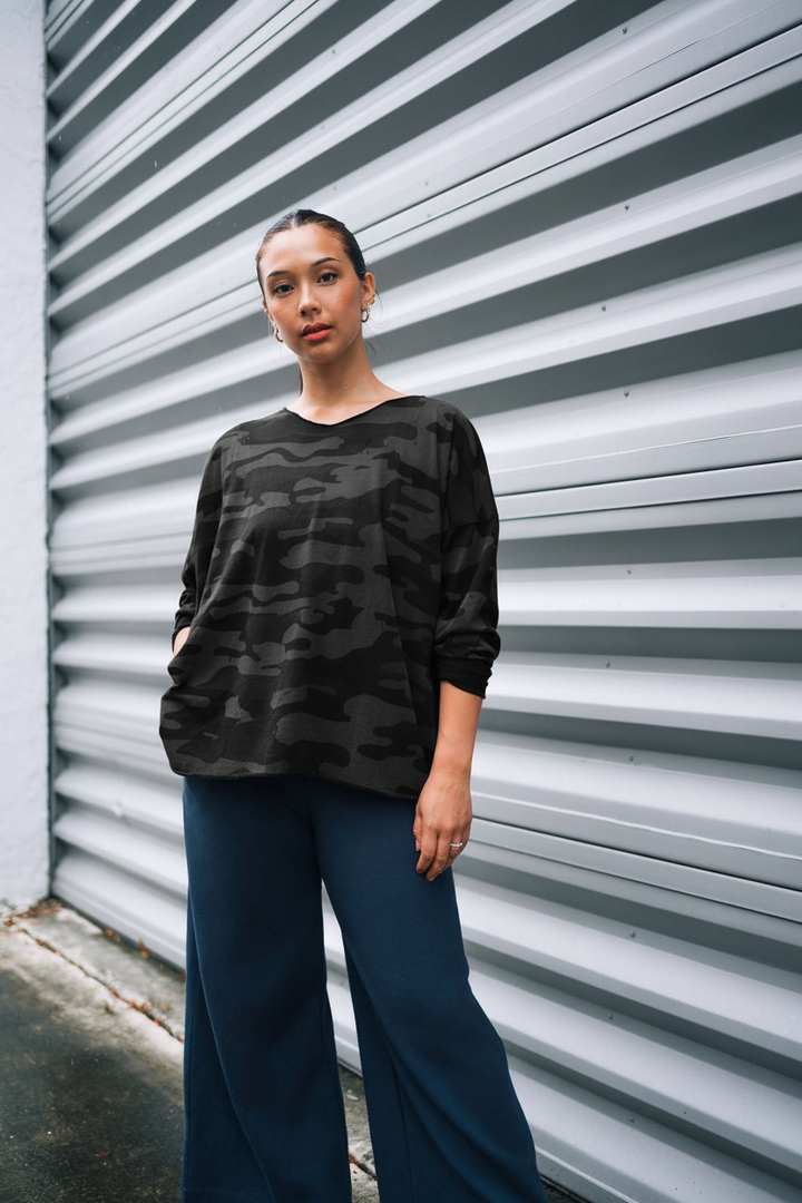 Pima Cotton Camo Hipster T