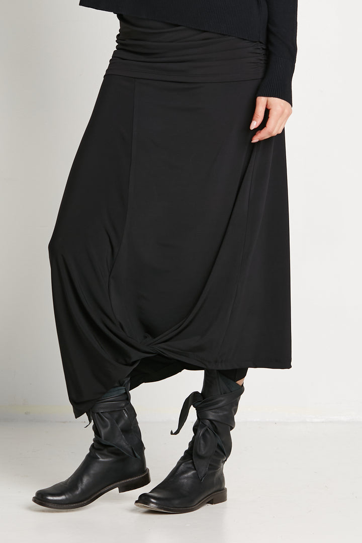 Matte Jersey Twist Skirt