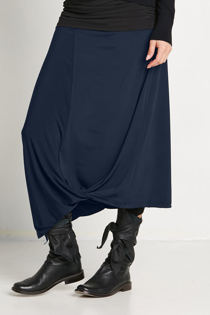 Matte Jersey Twist Skirt