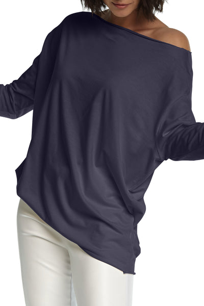 Pima Cotton Off The Shoulder Tee